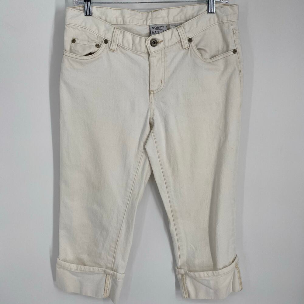 Columbia Capris Women’s‎ 8 White Vintage Outdoor Hiking Active Vacation Coastal